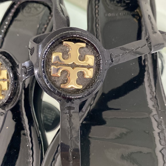 Tory Burch Dillan Sandal Black Size 6.5 - Picture 7 of 14